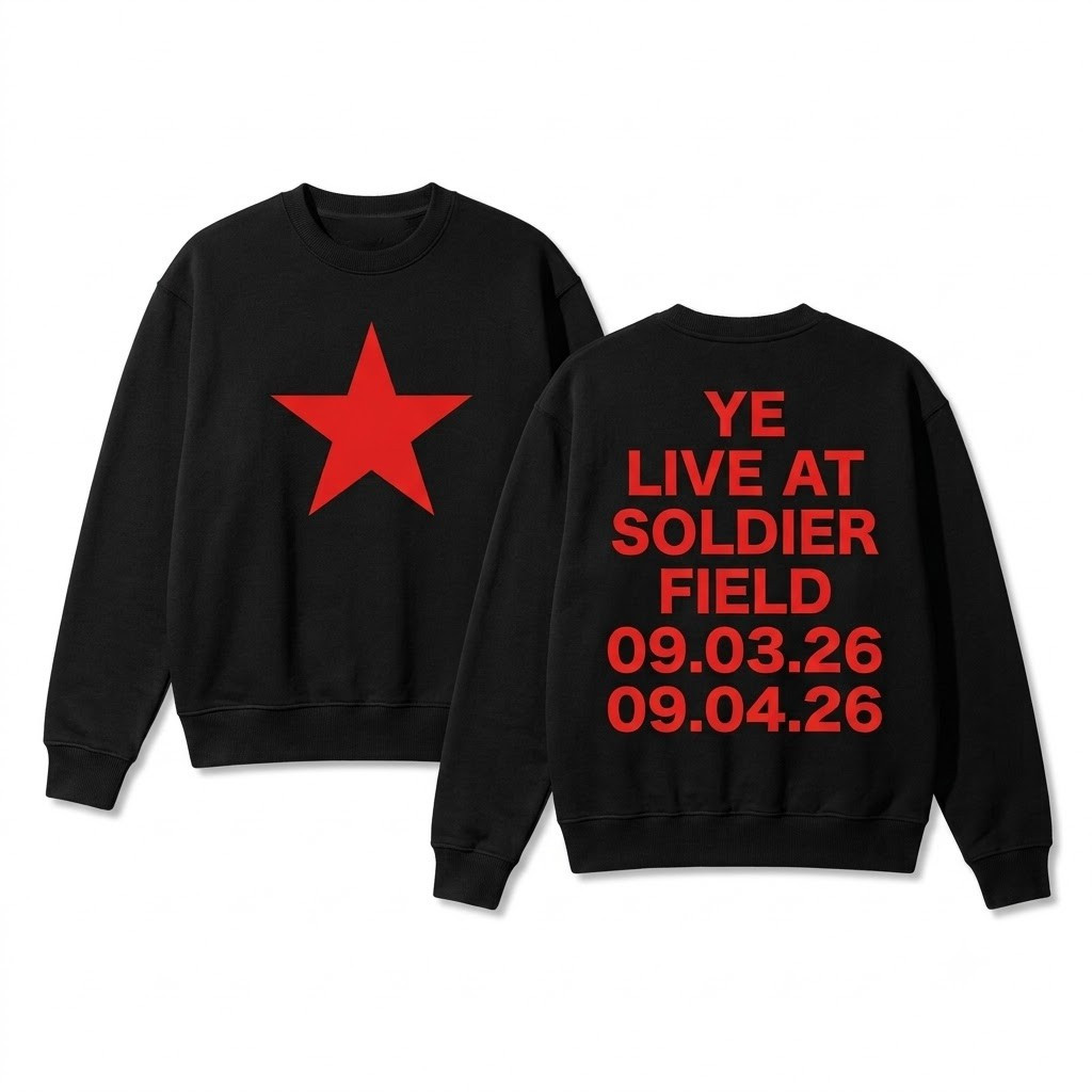 Kanye West Ye Merch Chicago 2026 Ye Live At Soldier Field T-Shirt Gifts For Rap Lovers - Image 4