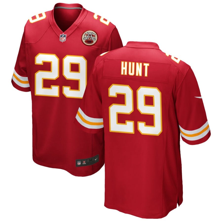 Kareem Hunt Kansas City Chiefs 2025 Game Jersey - Red