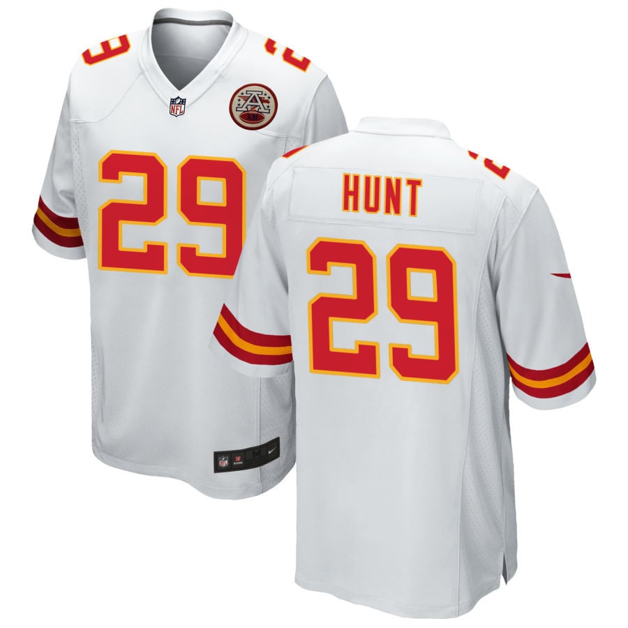 Kareem Hunt Kansas City Chiefs 2025 Game Jersey - White