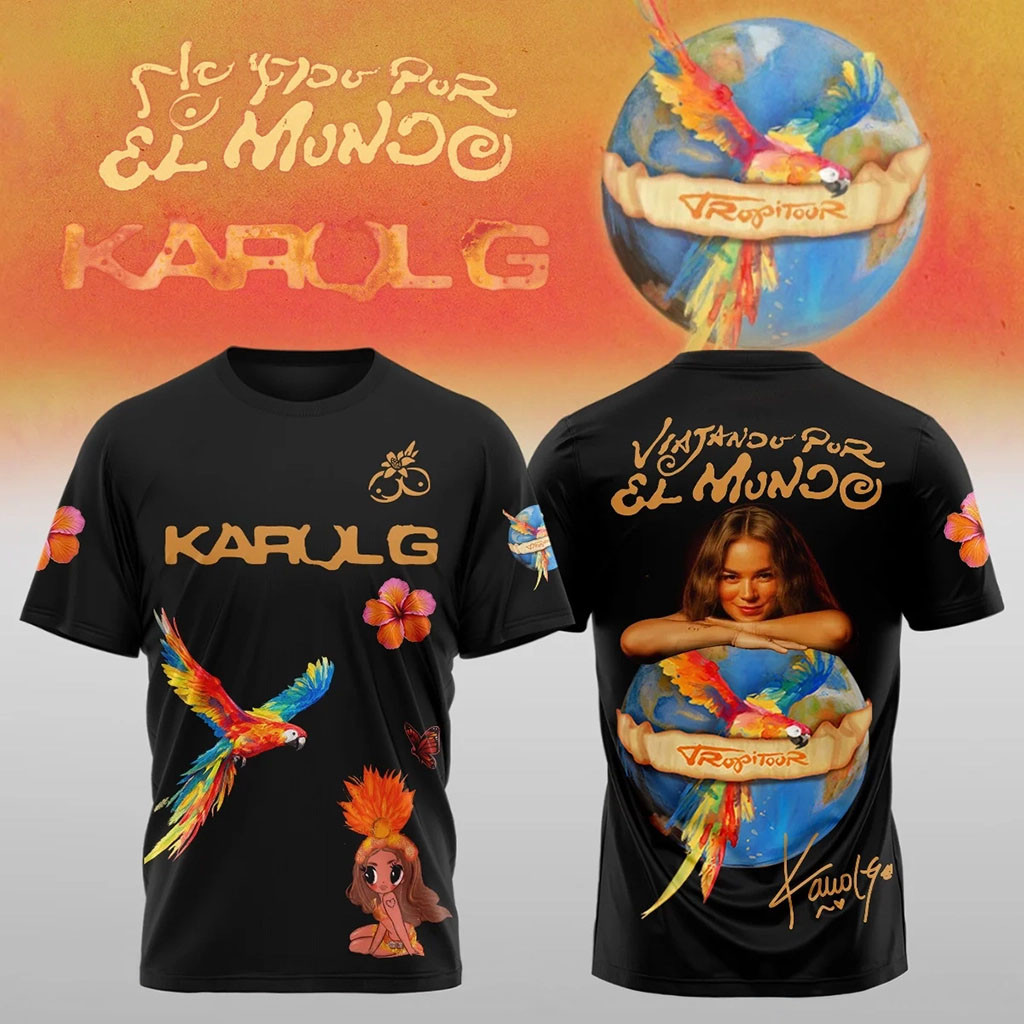 Karol G Nos Vamos De Tour 2026 T-Shirt White Karol G Tour Merch Best Gift For Music Lovers