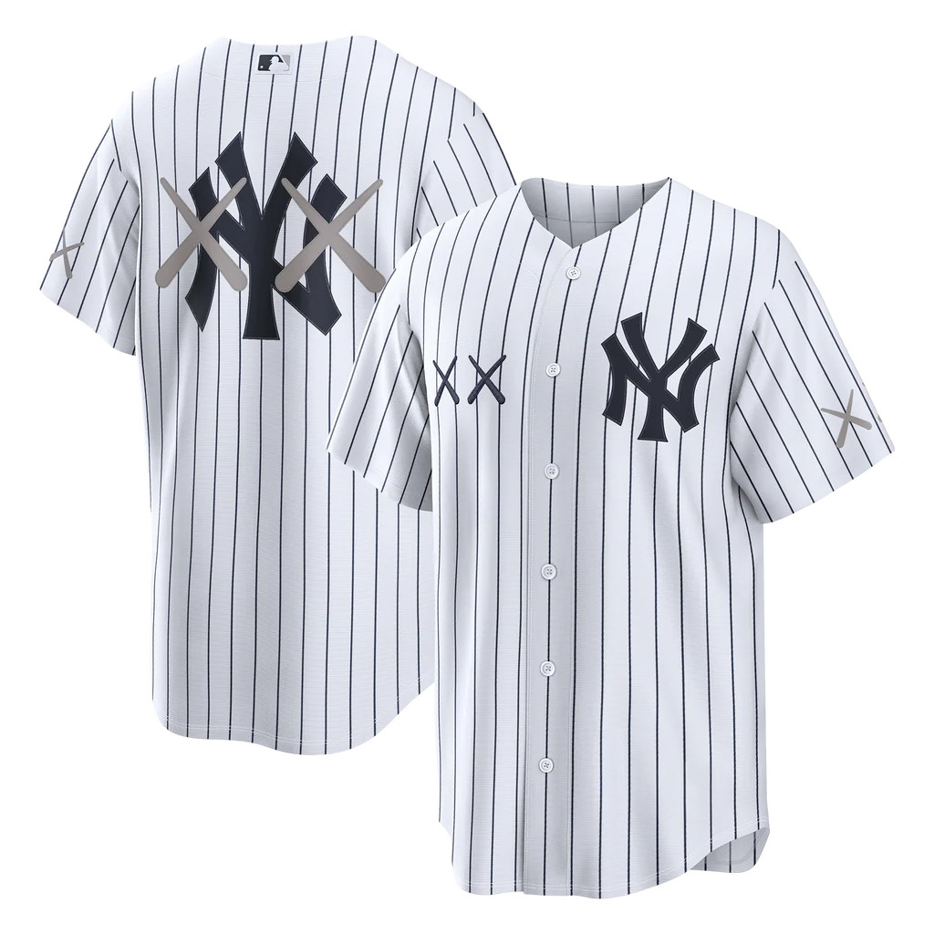 KAWS X New York Yankees Baseball Jersey 2026 NY Yankees Merch Gift For Baseball Lovers