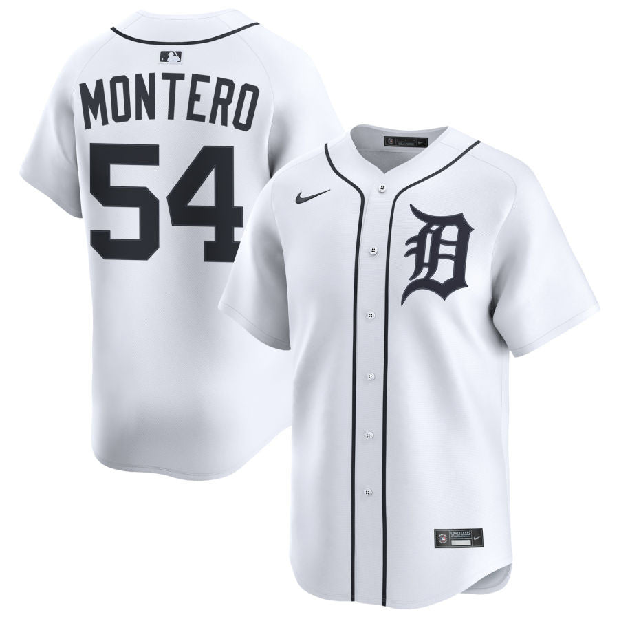 Keider Montero Detroit Tigers 2025 Home Limited Jersey - White