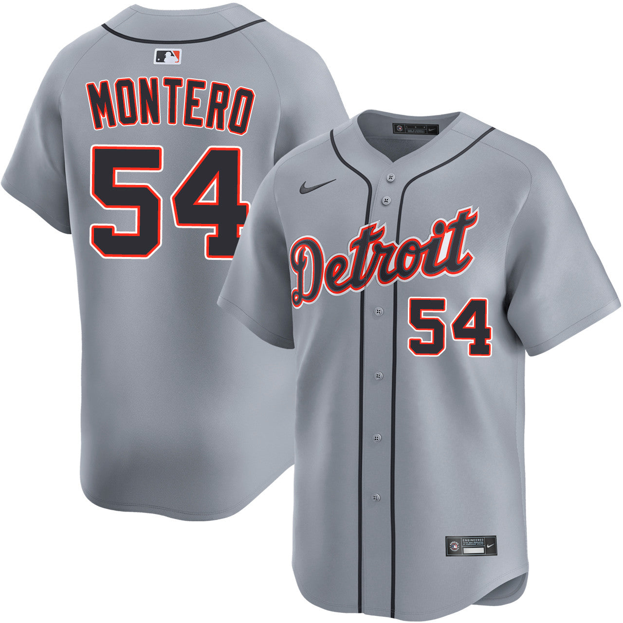 Keider Montero Detroit Tigers 2026 Road Limited Jersey - Grey