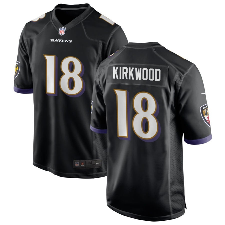 Keith Kirkwood Baltimore Ravens 2025 Alternate Game Jersey - Black