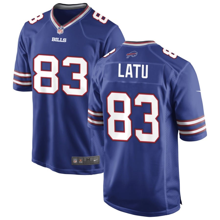 Keleki Latu Buffalo Bills 2025 Game Jersey - Royal