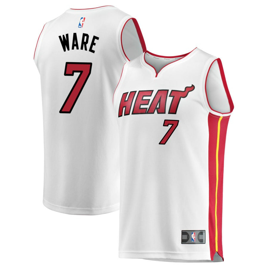 Kel'el Ware Miami Heat 2025 Association Edition Fast Break Jersey - White 1 Kel'el Ware Miami Heat 2025 Association Edition Fast Break Jersey - White