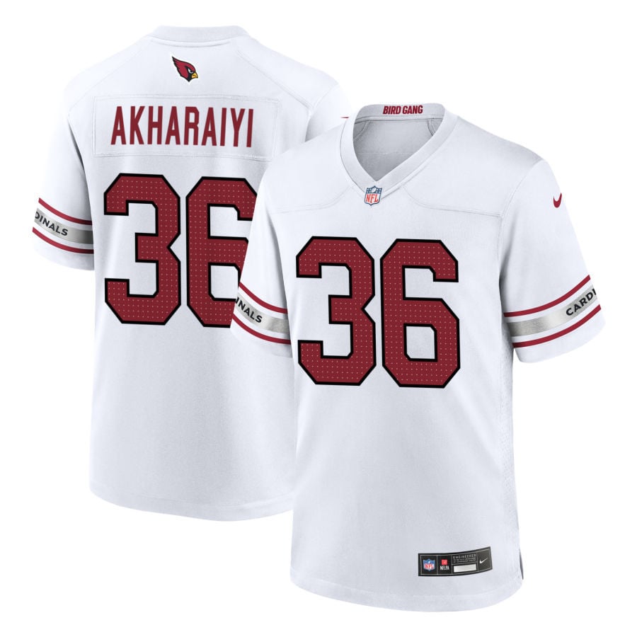 Kelly Akharaiyi Arizona Cardinals 2025 Game Jersey - White