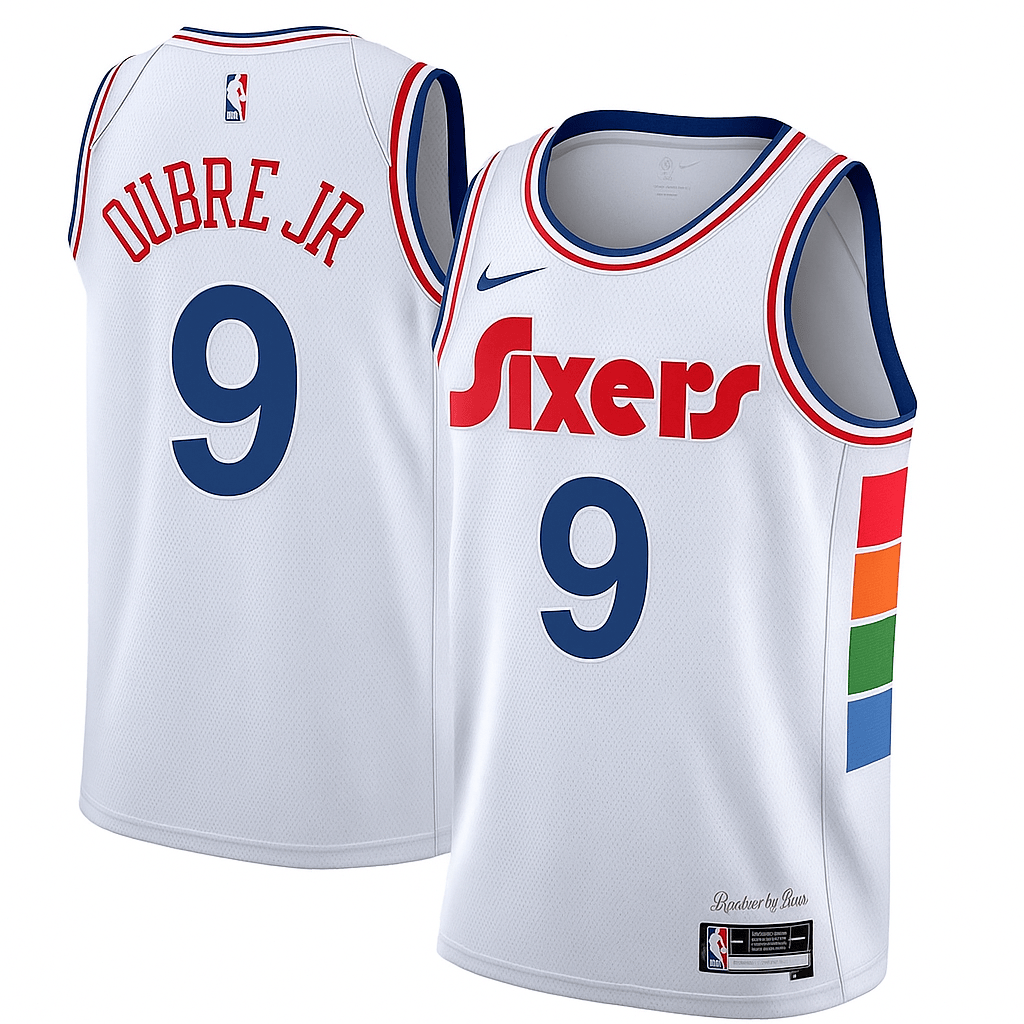 Kelly Oubre Jr Philadelphia 76ers 2025 City Edition Swingman Jersey - White 1 Kelly Oubre Jr Philadelphia 76ers 2025 City Edition Swingman Jersey - White