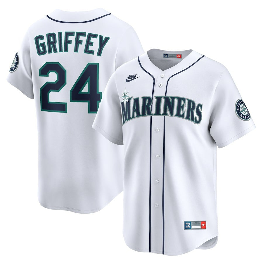 Ken Griffey Jr. Seattle Mariners 2025 Throwback Cooperstown Collection Limited Jersey - White