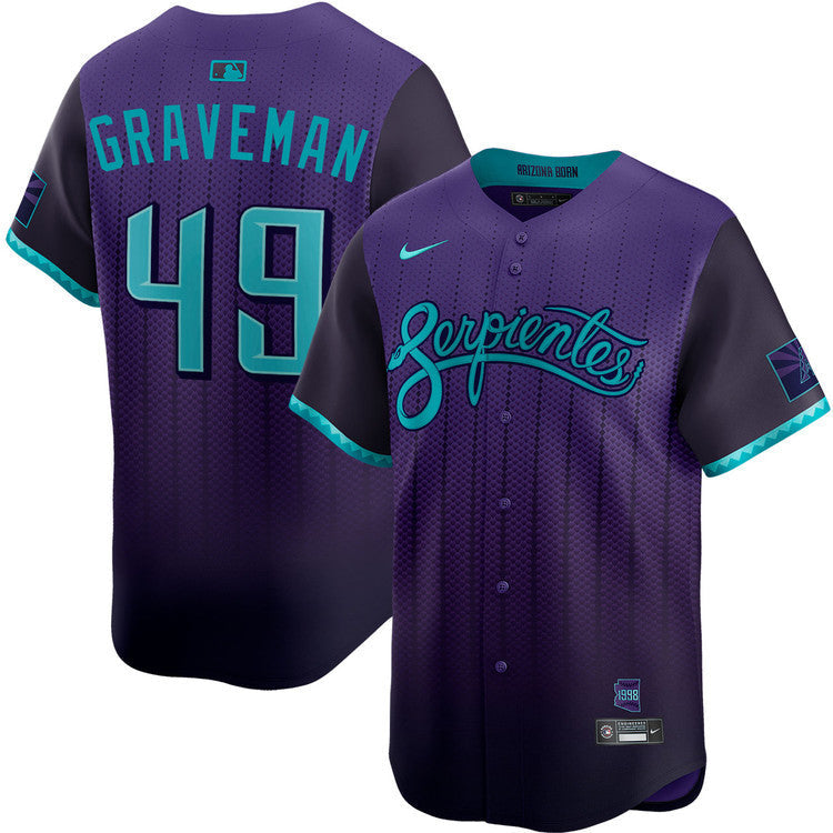 Kendall Graveman Arizona Diamondbacks 2025 City Connect Limited Jersey - Purple