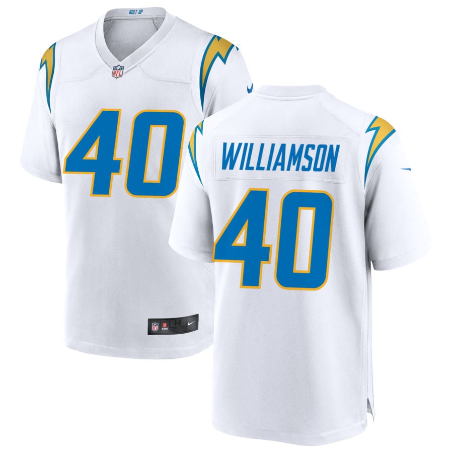 Kendall Williamson Los Angeles Chargers 2025 Game Jersey - White