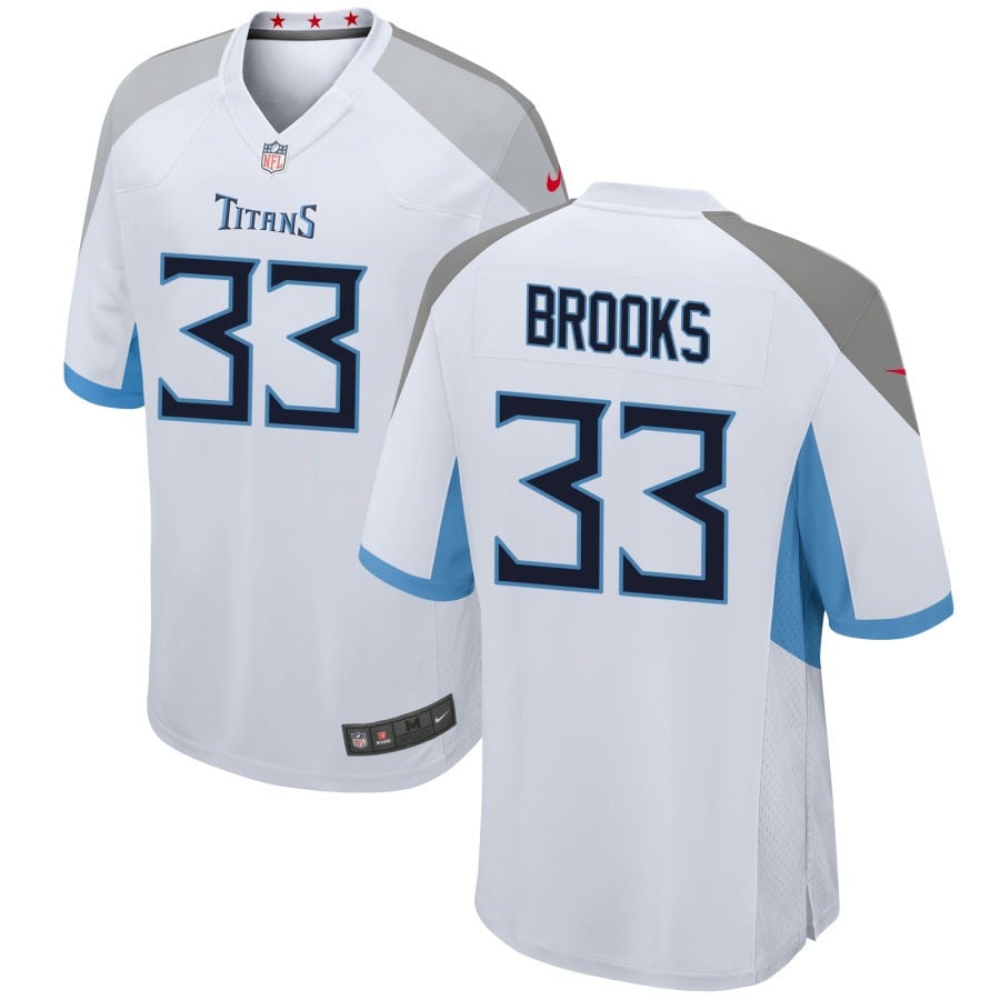 Kendell Brooks Tennessee Titans 2025 Game Jersey - White