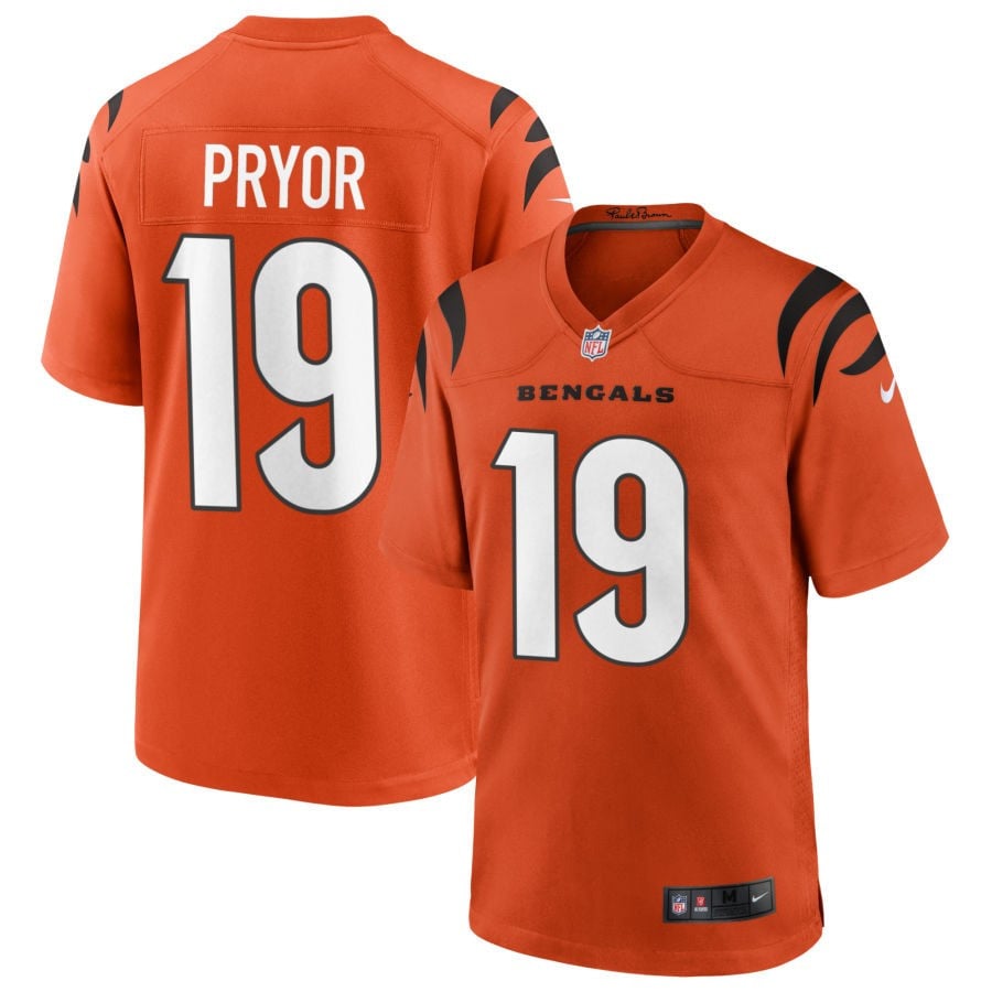 Kendric Pryor Cincinnati Bengals 2025 Alternate Game Jersey - Orange