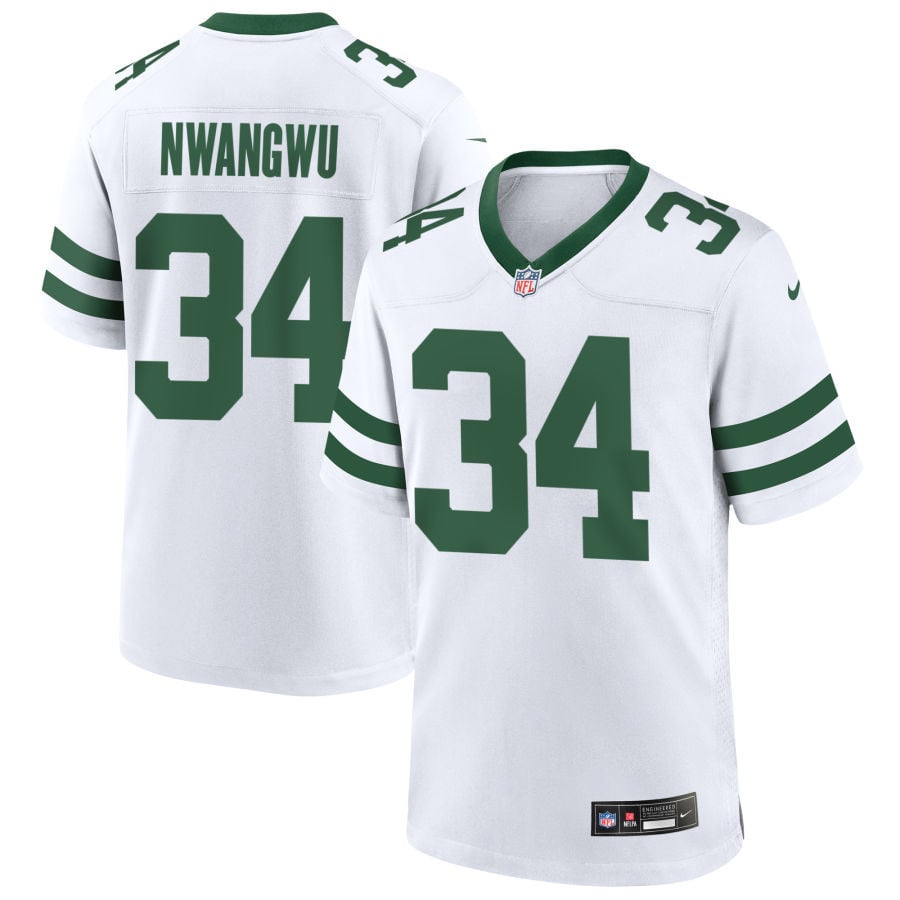 Kene Nwangwu New York Jets 2025 Game Jersey - Legacy White