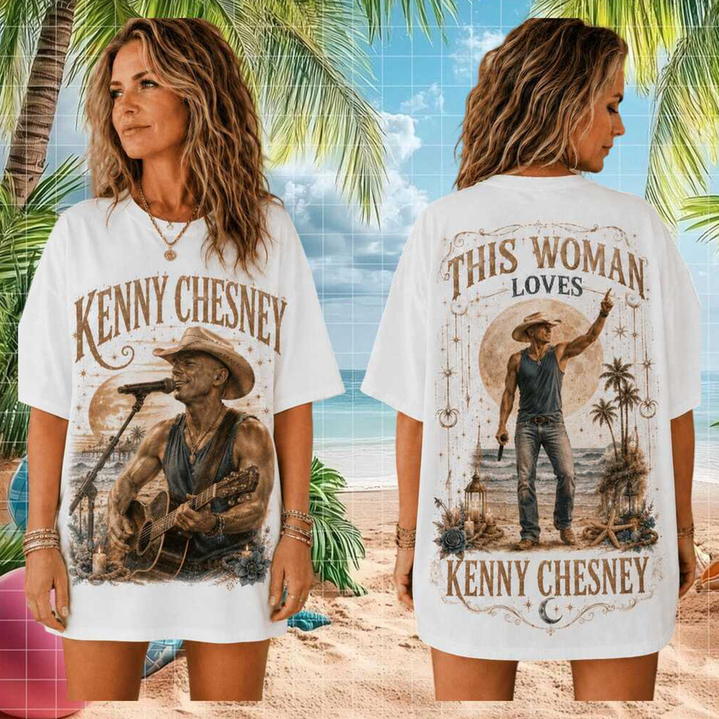 Kenny Chesney Merch This Woman Loves Country Music Star T-Shirt Gift For Her
