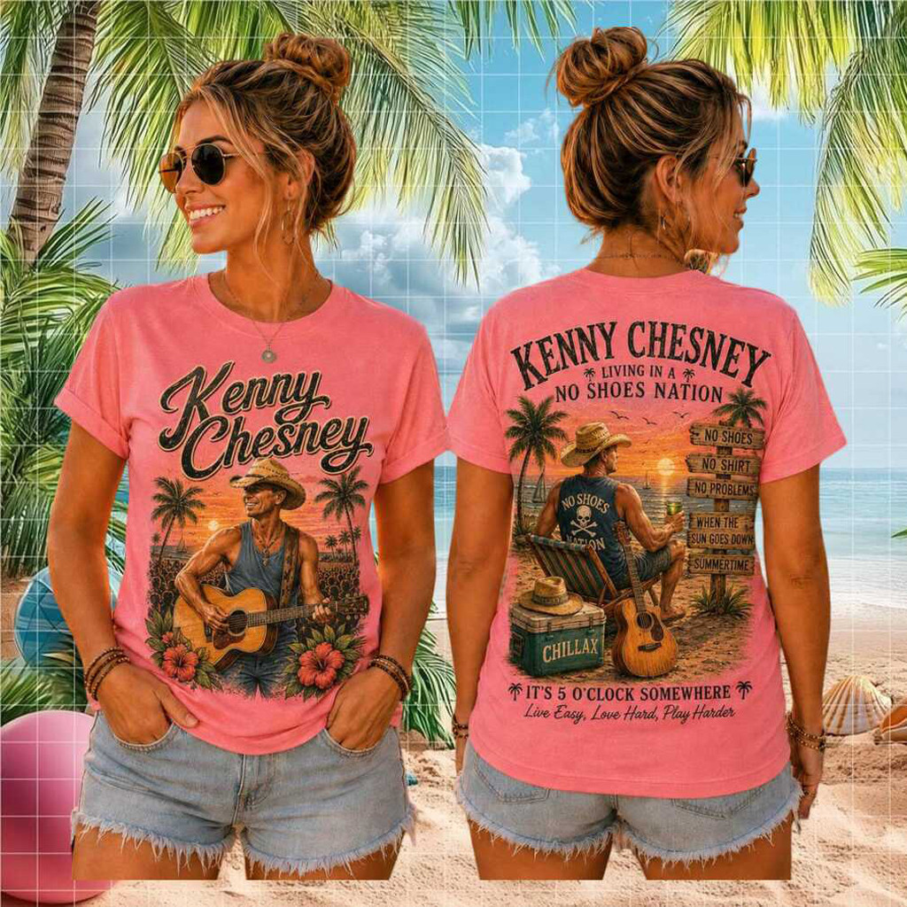 Kenny Chesney No Shoes Nation T-Shirt Country Music Fan Summer Shirt Kenny Chesney Merch