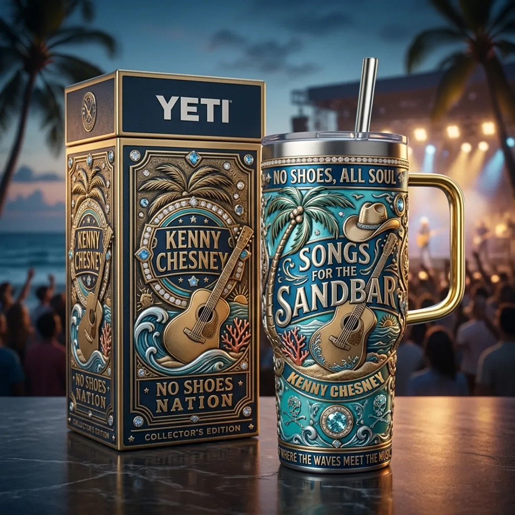 Kenny Chesney No Shoes Nation Tumbler 2026 Kenny Chesney Merch Gifts For Music Lovers