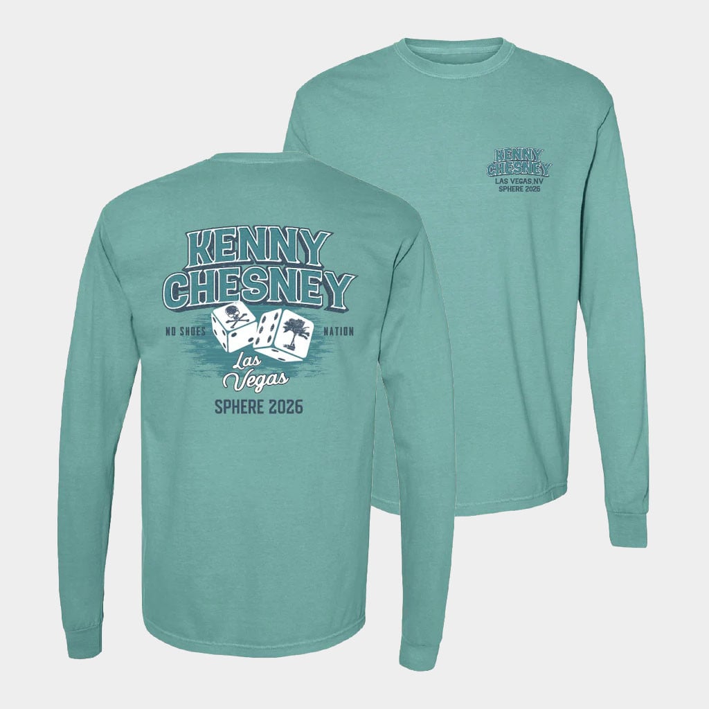 Kenny Chesney Sphere Merch 2026 Sphere Dice Long Sleeve Shirt Music Lover Gifts For Him