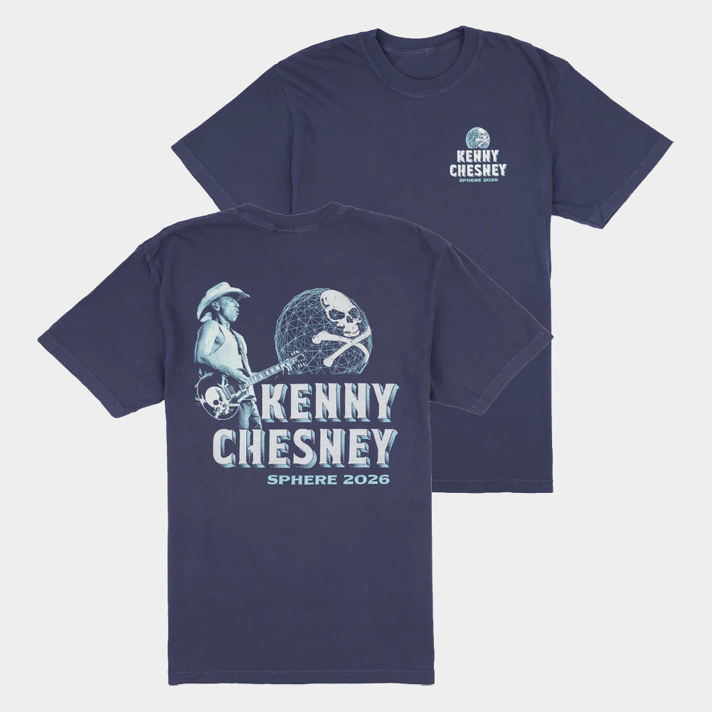 Kenny Chesney Sphere Merch 2026 Sphere Profile Guitar Riff T-Shirt Presents For Music Lovers
