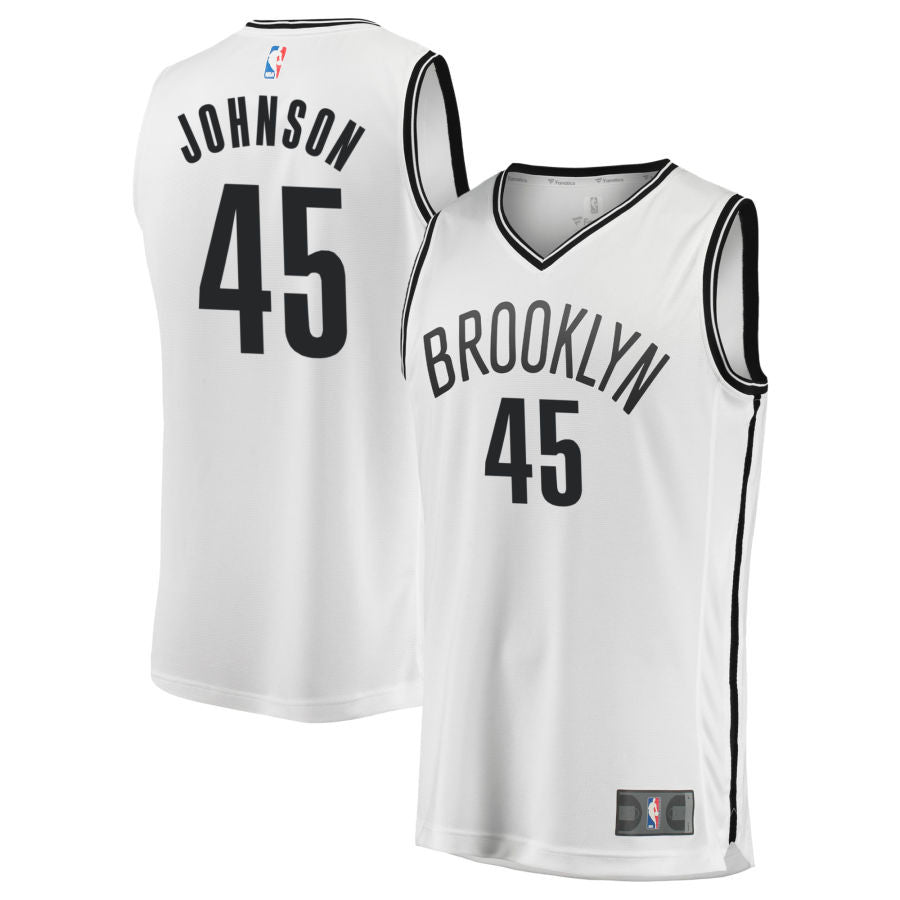 Keon Johnson Brooklyn Nets 2025 Fast Break Association Edition Jersey - White