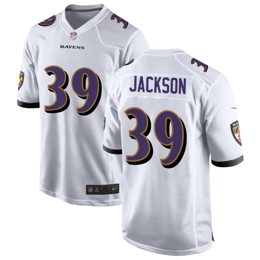 Keondre Jackson Baltimore Ravens 2025 Game Jersey - White