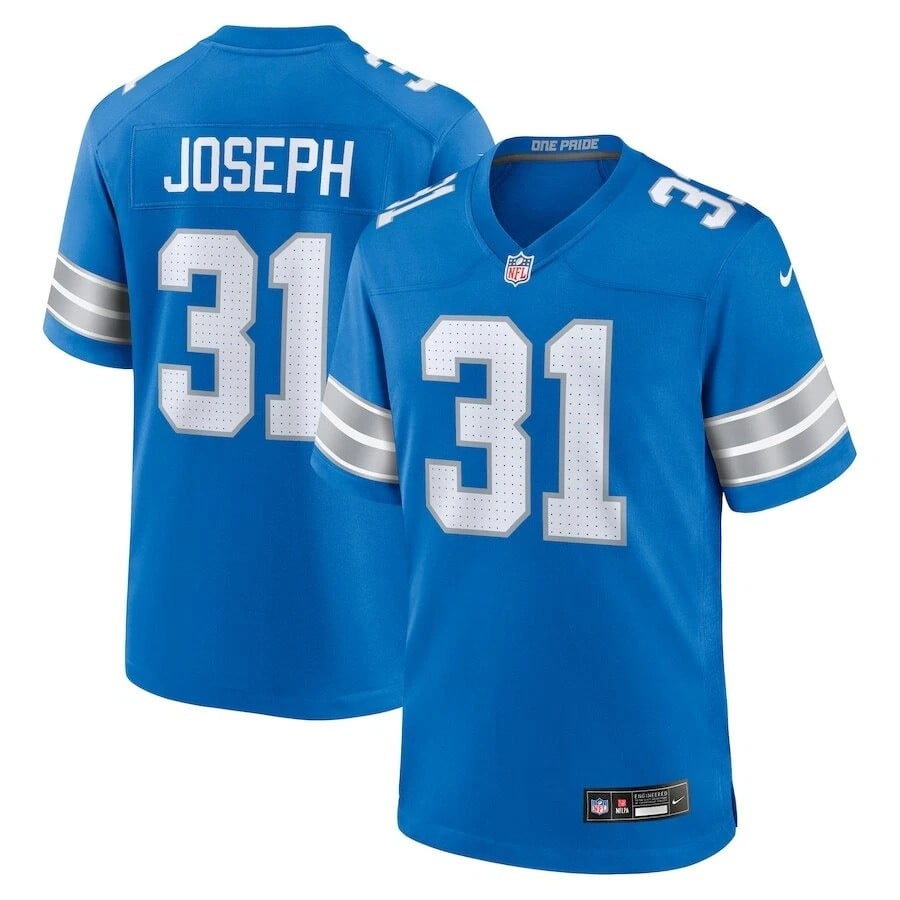 Kerby Joseph Detroit Lions 2025 Player Game Jersey - Blue