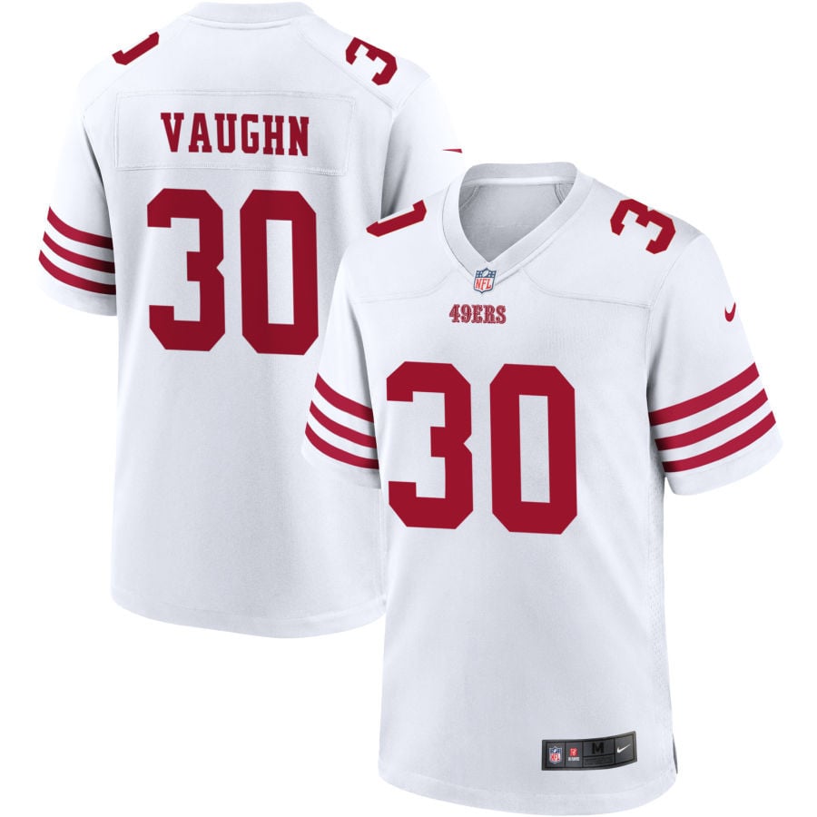 Ke'Shawn Vaughn San Francisco 49ers 2025 Game Player Jersey - White