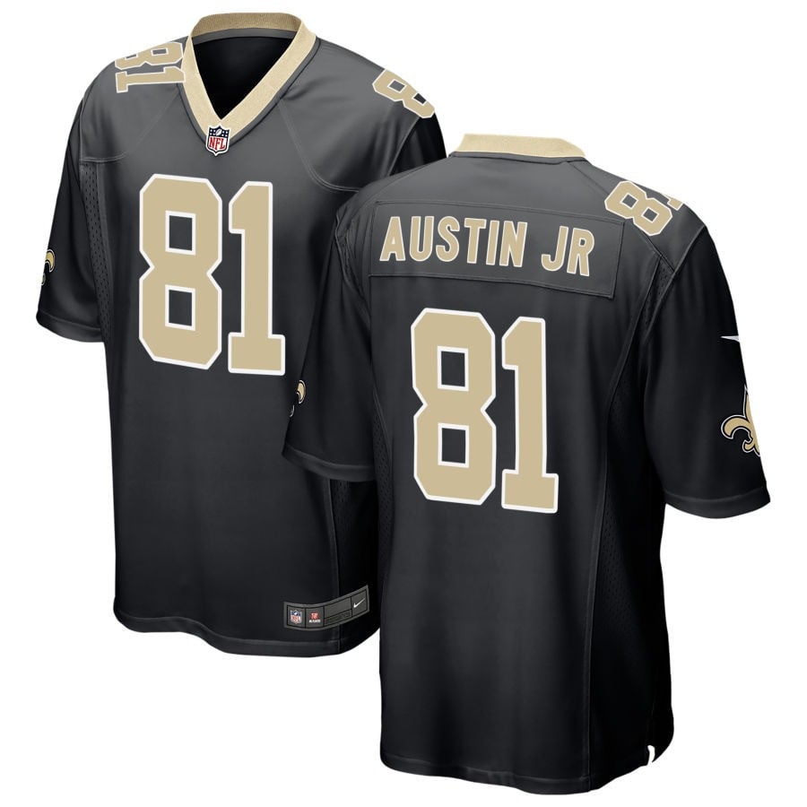 Kevin Austin Jr New Orleans Saints 2025 Game Jersey - Black