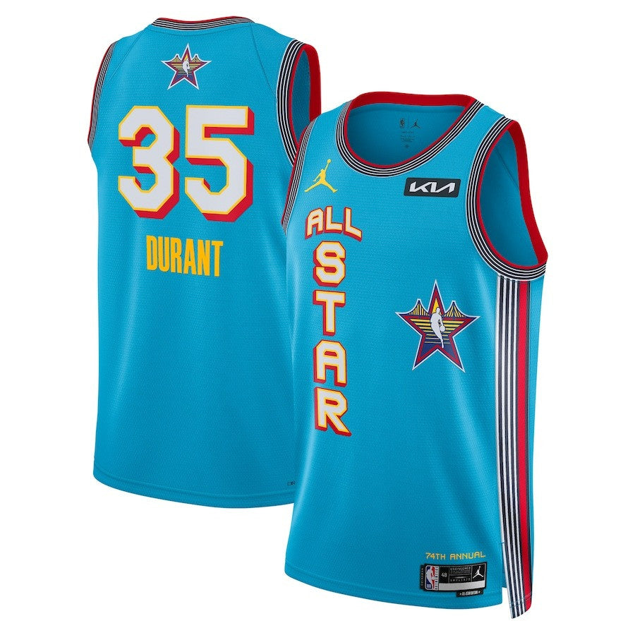 Kevin Durant 2025 NBA All-Star Game Swingman Player Light Blue Jersey 1 Kevin Durant 2025 NBA All-Star Game Swingman Player Light Blue Jersey