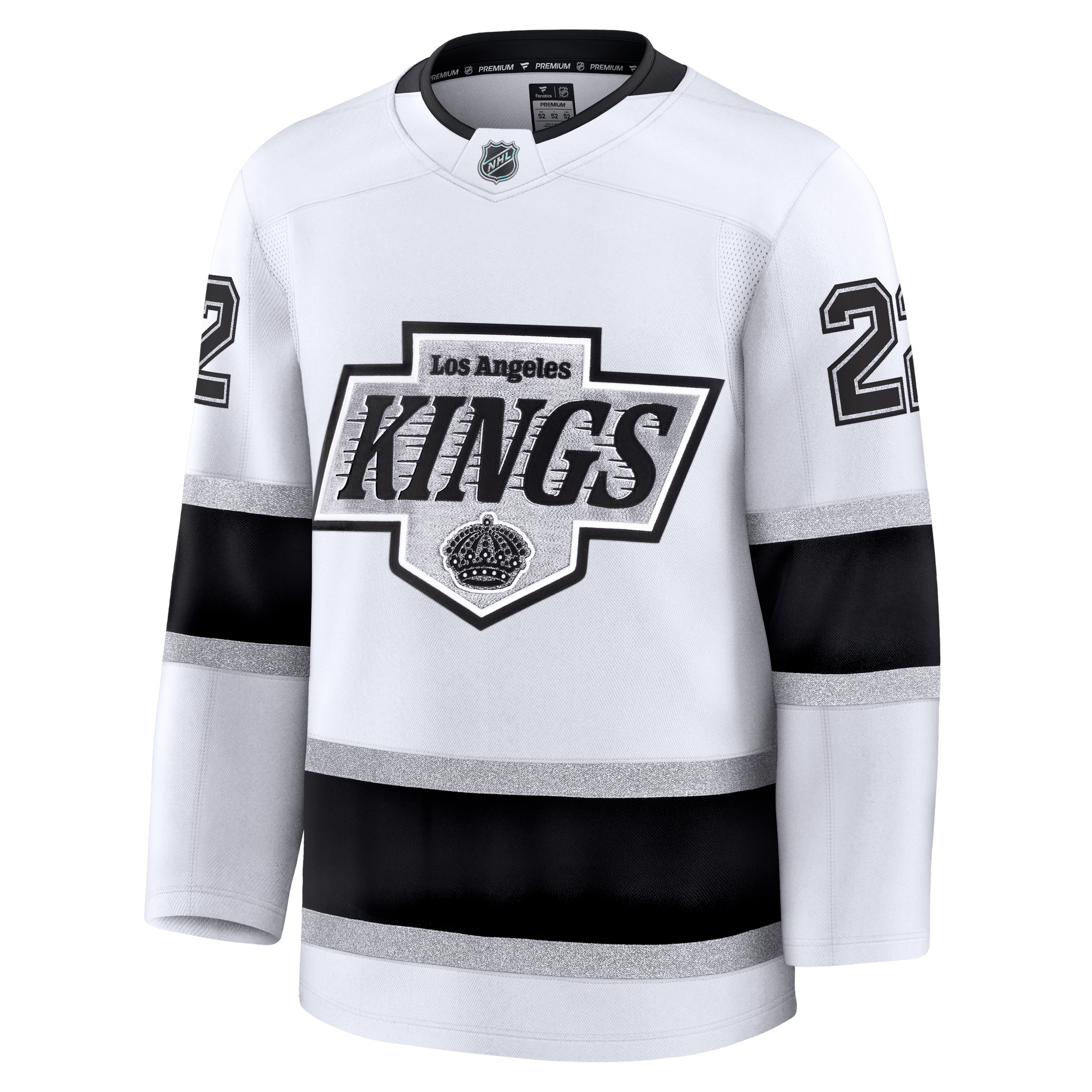 Kevin Fiala Los Angeles Kings 2025 Premium Away Jersey - White 2 Kevin Fiala Los Angeles Kings 2025 Premium Away Jersey - White - Image 2