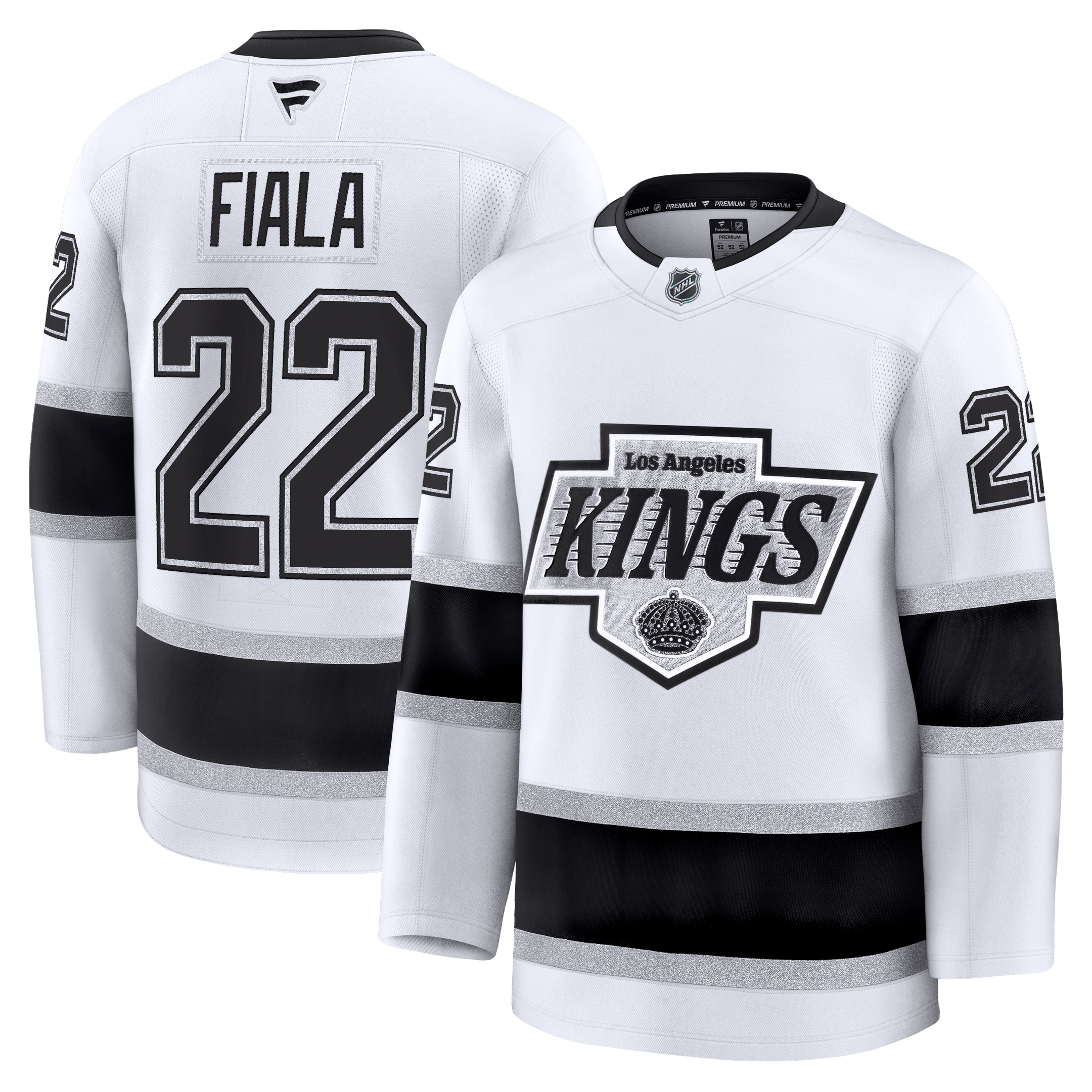 Kevin Fiala Los Angeles Kings 2025 Premium Away Jersey - White 1 Kevin Fiala Los Angeles Kings 2025 Premium Away Jersey - White