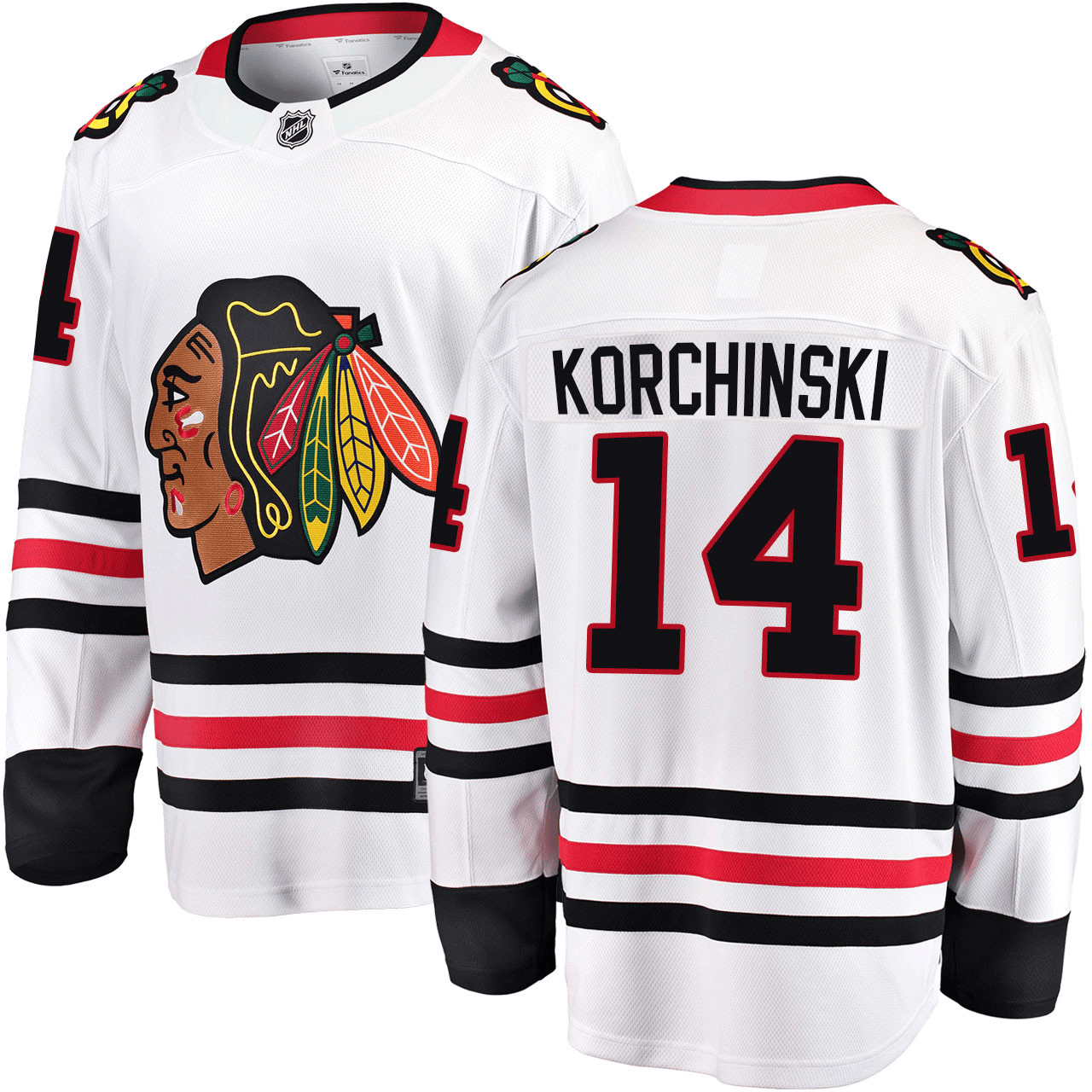 Kevin Korchinski Chicago Blackhawks 2025 Road Breakaway White Jersey