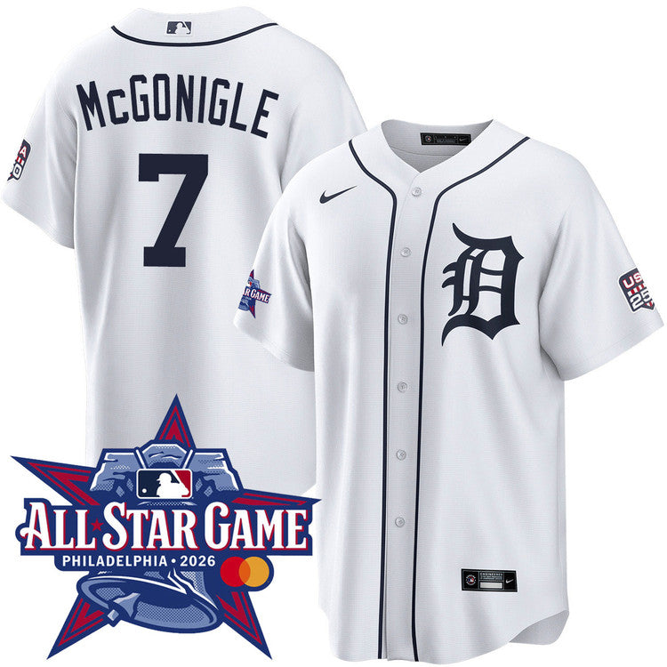 Kevin McGonigle Detroit Tigers 2026 All-Star Game Home Jersey - White