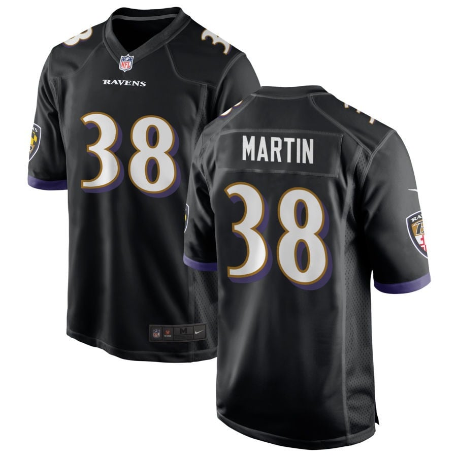 Keyon Martin Baltimore Ravens 2025 Alternate Game Jersey - Black