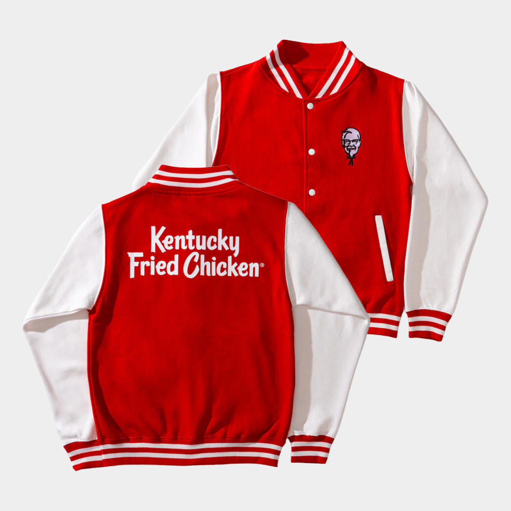 KFC Merch 2026 The Colonel's Varsity Jacket Kentucky Fried Chicken Apparel Gifts For Fan