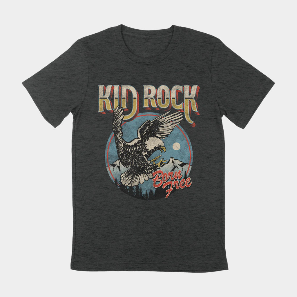 Kid Rock Merch 2026 Born Free Eagle T-Shirt Kid Rock Shirt Present For Music Lovers