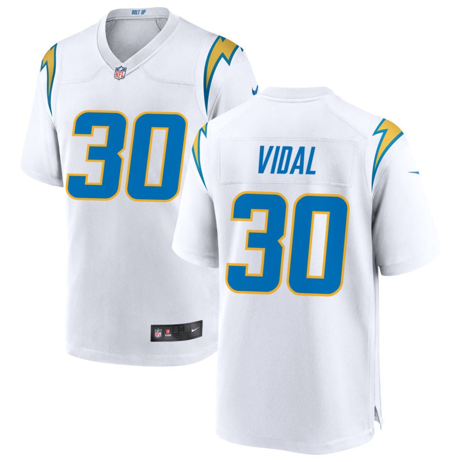 Kimani Vidal Los Angeles Chargers 2025 Game Jersey - White