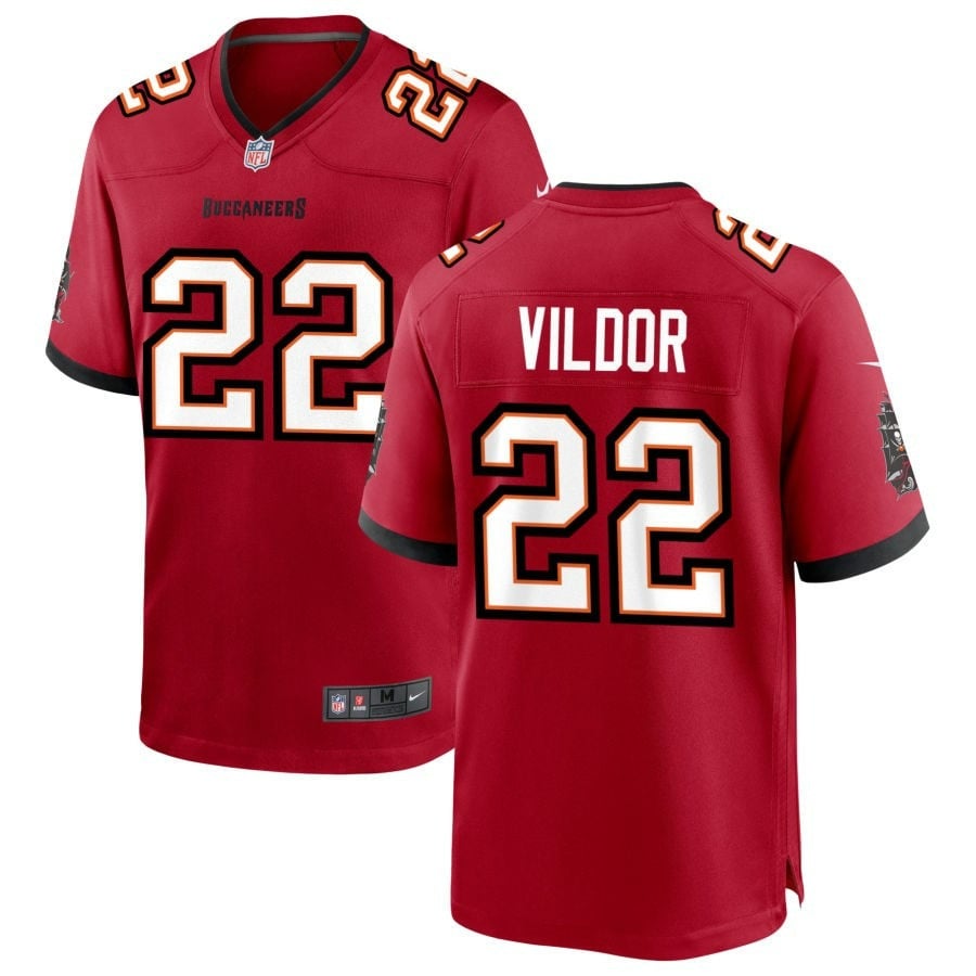 Kindle Vildor Tampa Bay Buccaneers 2025 Team Game Jersey - Red