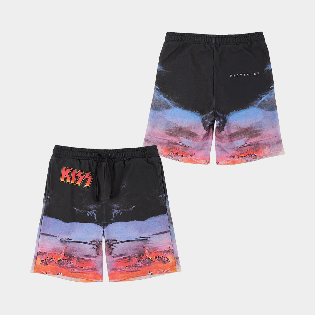 KISS Merch 2026 Destroyer 50th Anniversary Shorts Gifts For Rock Music Lovers