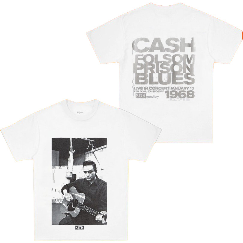 Kith Records For Johnny Cash Folsom Prison T-Shirt Kith Merch Presents For Boyfriend