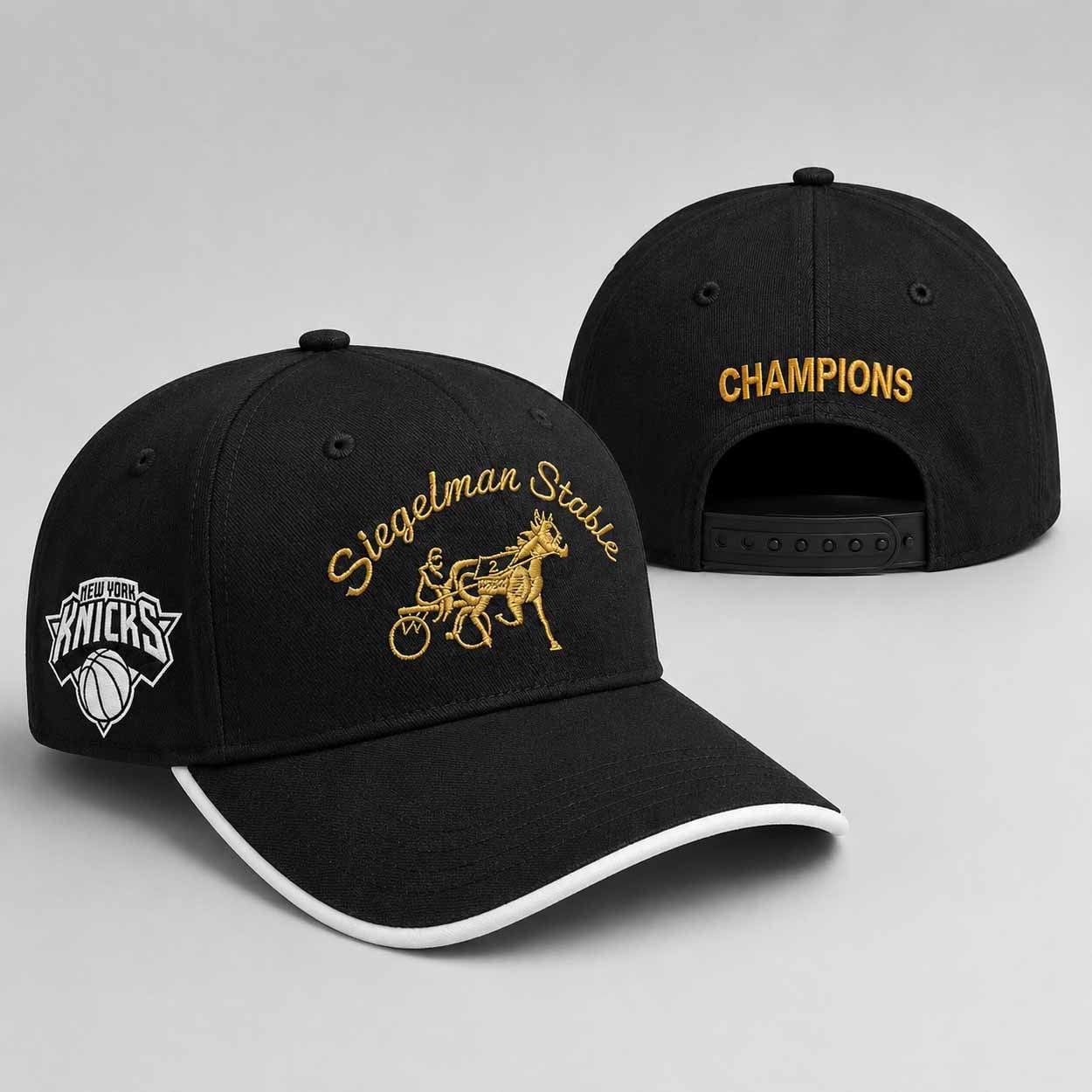 Knicks Jalen Brunson Siegelman Stable 2026 Champions Parade Hat Embroidered NY Knicks Merch
