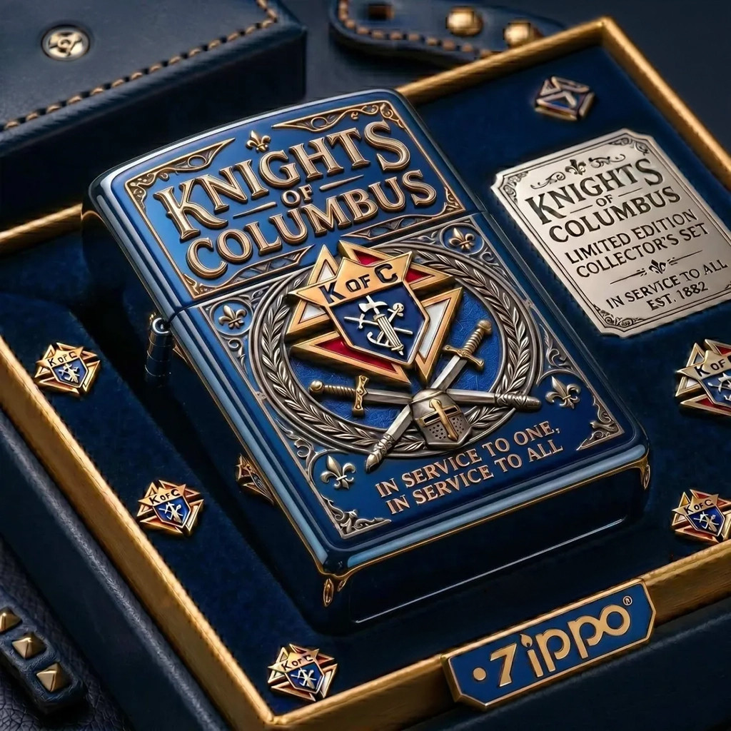 Knights Of Columbus 1882 2026 Zippo Lighter Case Best Christian Gift For Dad