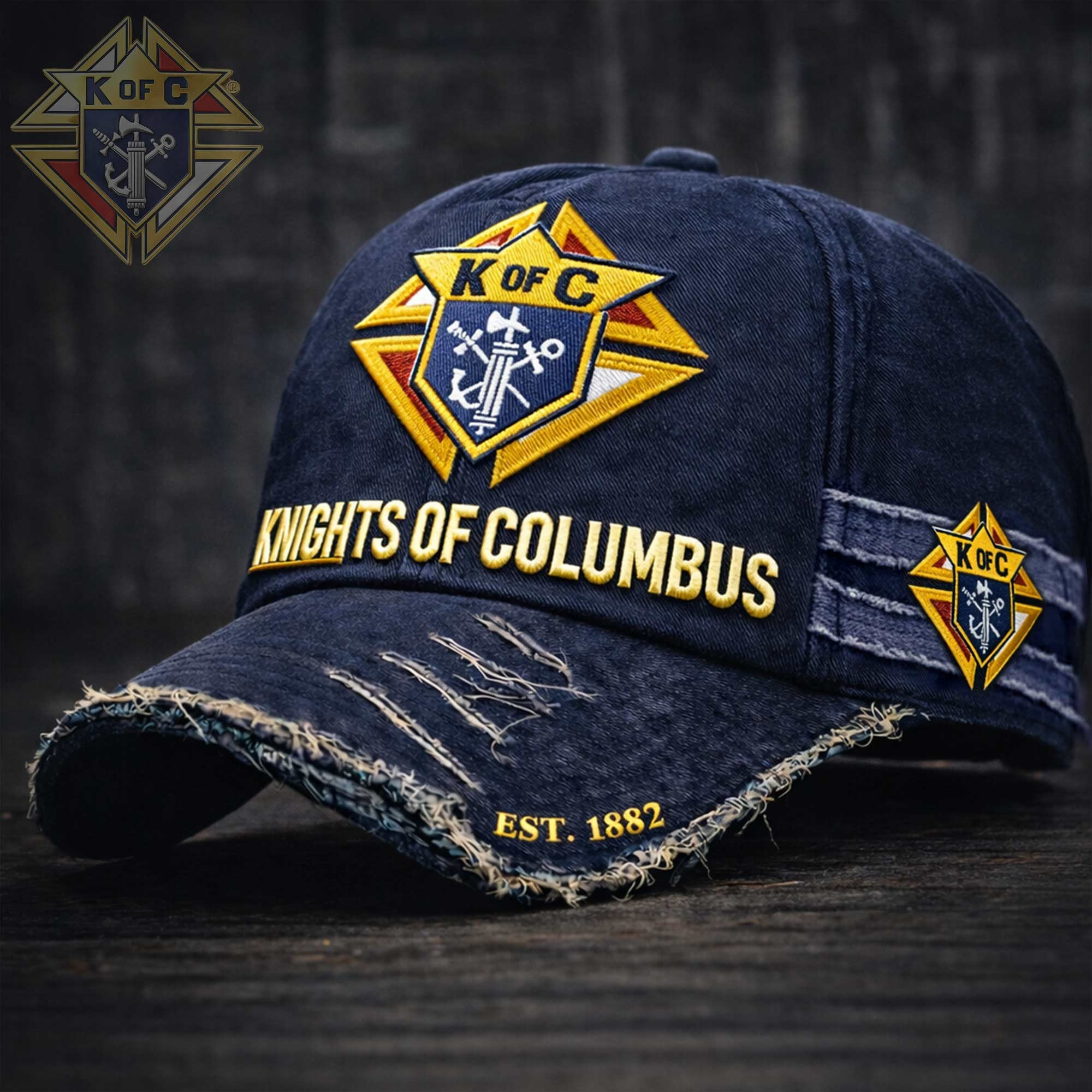 Knights Of Columbus Est 1882 Hat K Of C Merch Father's Day Gifts For Grandpa