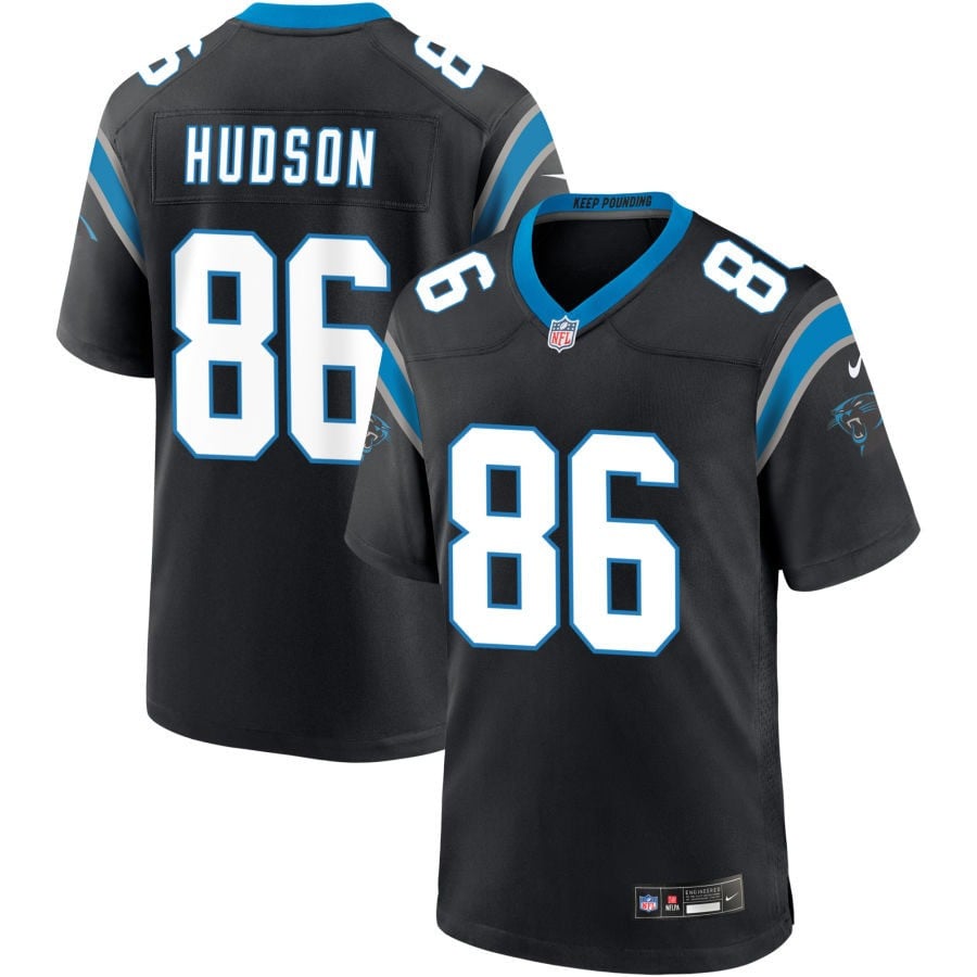 Kobe Hudson Carolina Panthers 2025 Game Jersey - Black