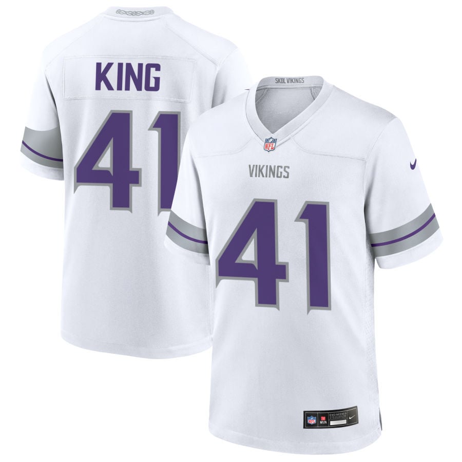 Kobe King Minnesota Vikings 2025 Alternate Game Jersey - White