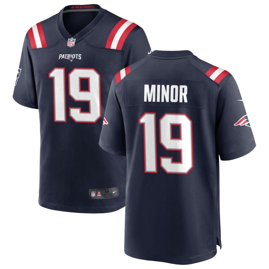 Kobee Minor New England Patriots 2025 Game Jersey - Navy