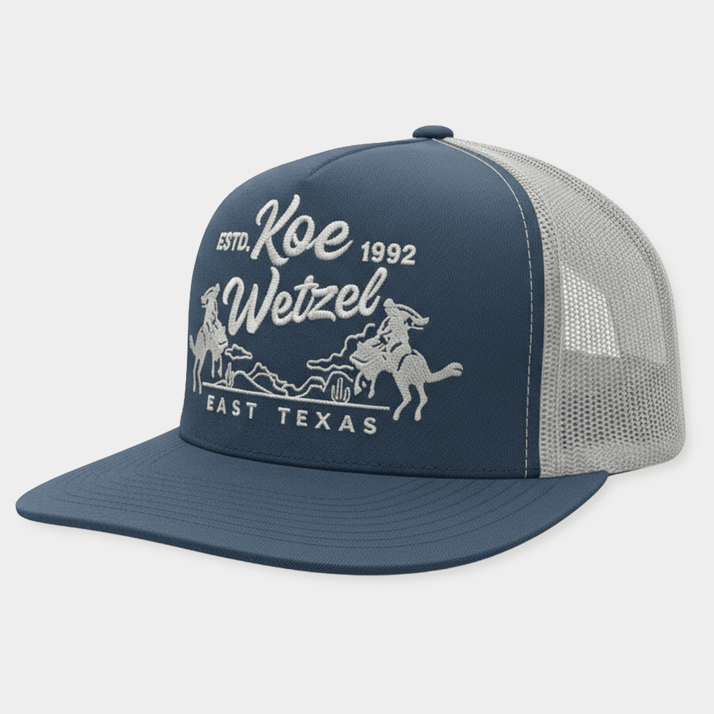 Koe Wetzel Merch 2026 Rope And Ride Snapback Trucker Hat Music Related Gifts For Guys