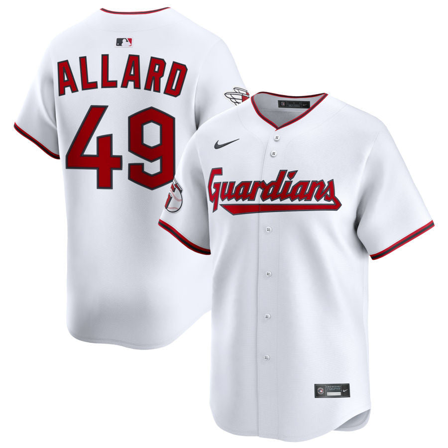 Kolby Allard Cleveland Guardians 2025 Home Limited Jersey - White