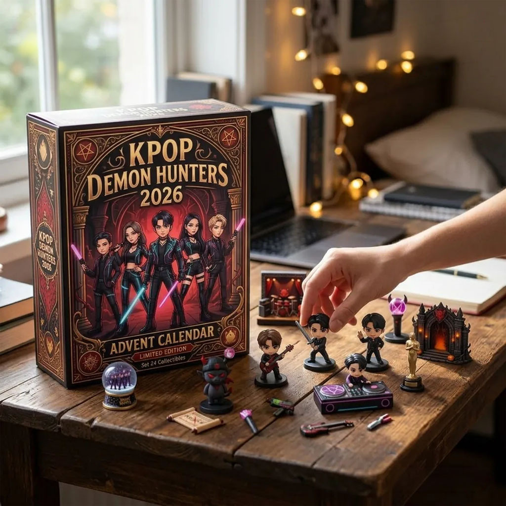 Kpop Demon Hunters 2026 Advent Calendar Christmas Ornaments Kpop Demon Hunters Merch Fan Gifts