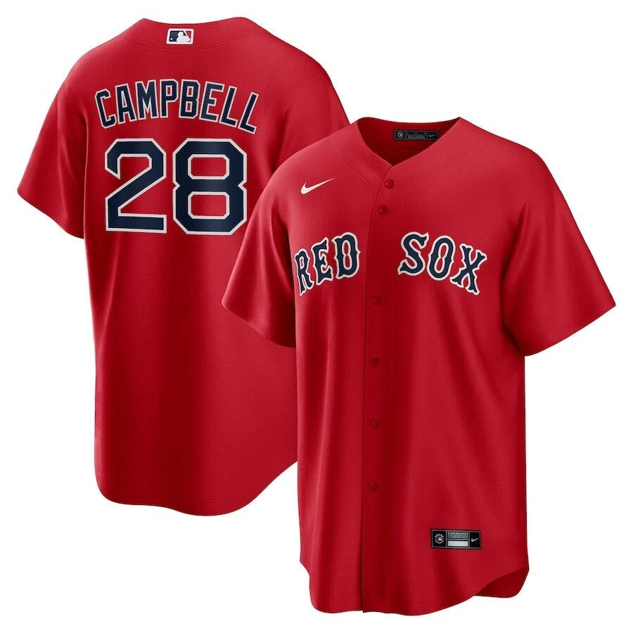 Kristian Campbell Boston Red Sox 2025 Official Jersey - Red